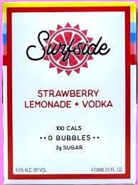 Surfside - Strawberry Lemonade (4 pack 12oz cans) (4 pack 12oz cans)