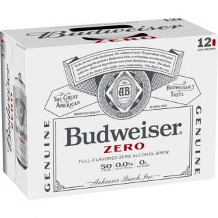 Anheuser-Busch - Budweiser Zero Non-Alcoholic Beer (12 pack 12oz cans) (12 pack 12oz cans)