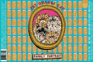 Fat Orange Cat Brew Co. - Family Portrait New England IPA (4 pack 16oz cans) (4 pack 16oz cans)