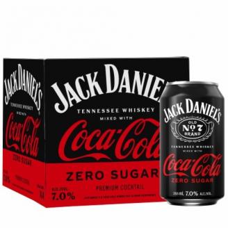 Jack Daniels - Jack & Coke Zero (4 pack 12oz cans) (4 pack 12oz cans)