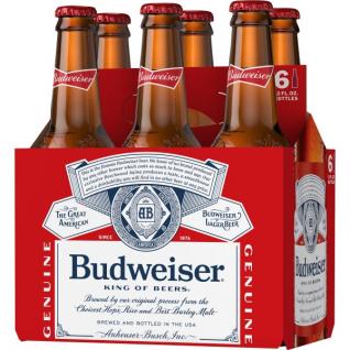 Anheuser-Busch - Budweiser (6 pack 12oz bottles) (6 pack 12oz bottles)